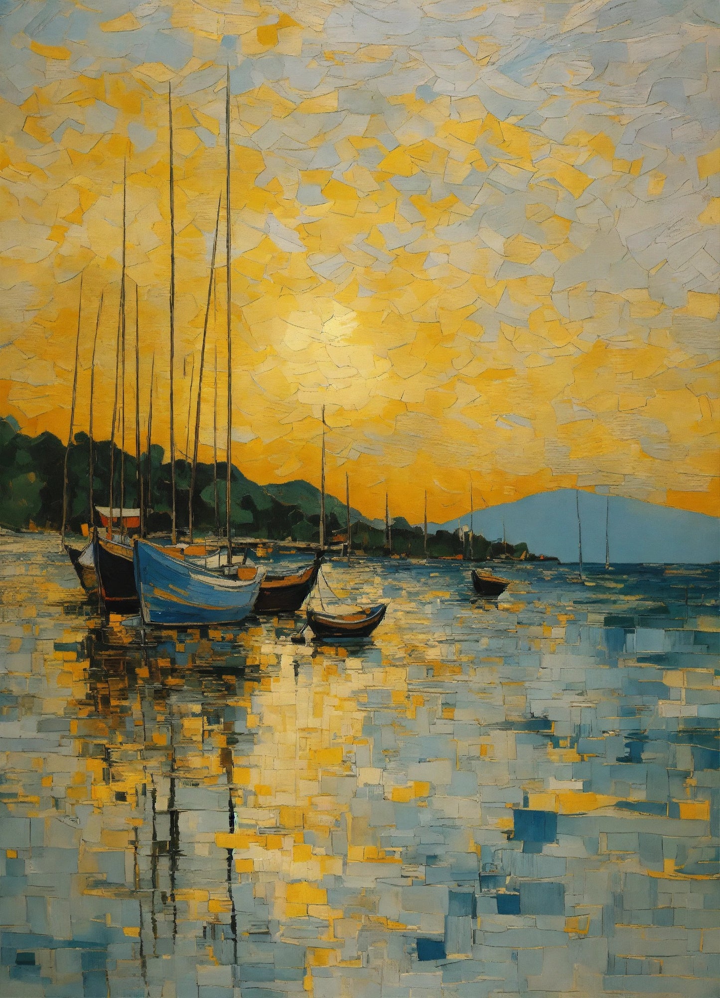 Bild auf Leinwand: "Sunset in Puket, Thailand."