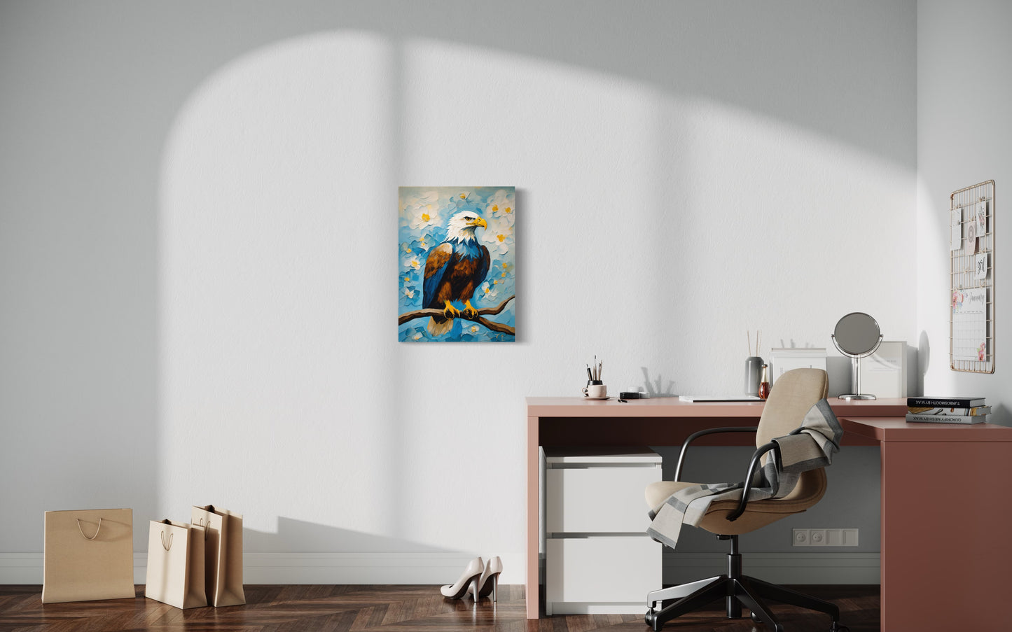Bild auf Leinwand: „Eagle on a tree.“