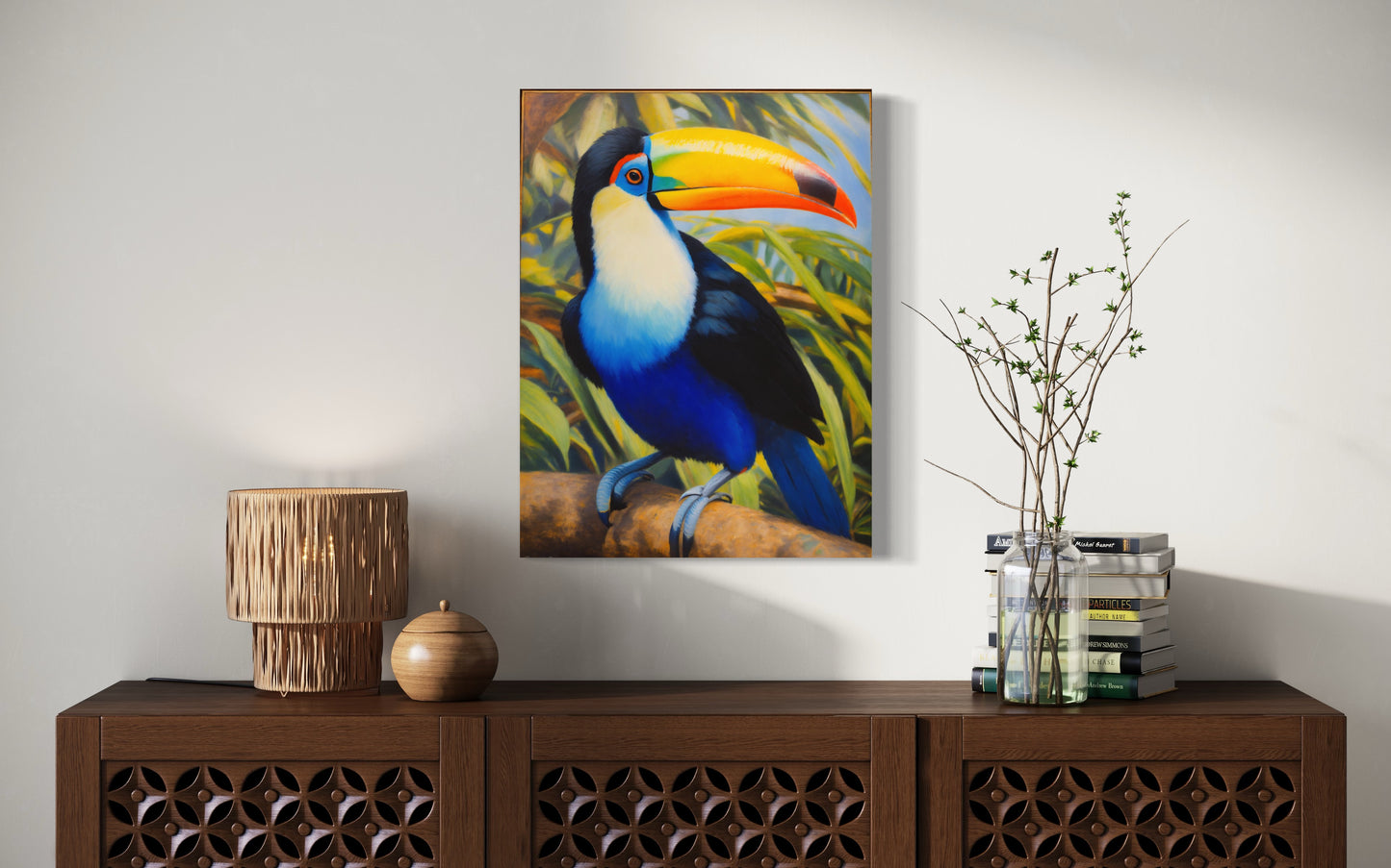Bild auf Leinwand: „Rafael, The Toucan from Amazon.”