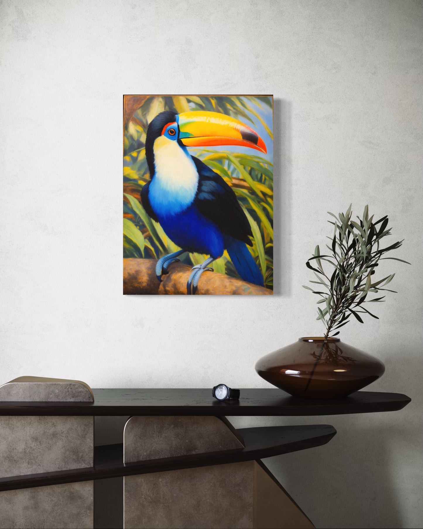 Bild auf Leinwand: „Rafael, The Toucan from Amazon.”