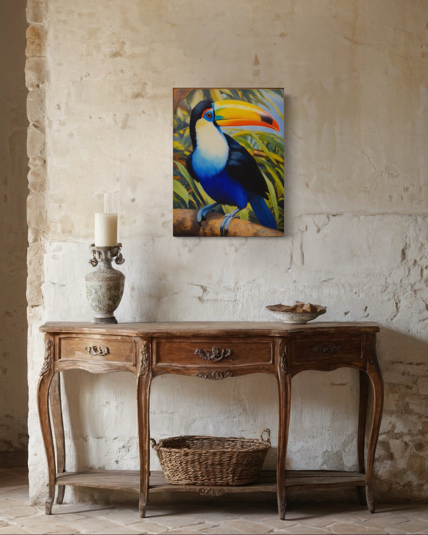 Bild auf Leinwand: „Rafael, The Toucan from Amazon.”