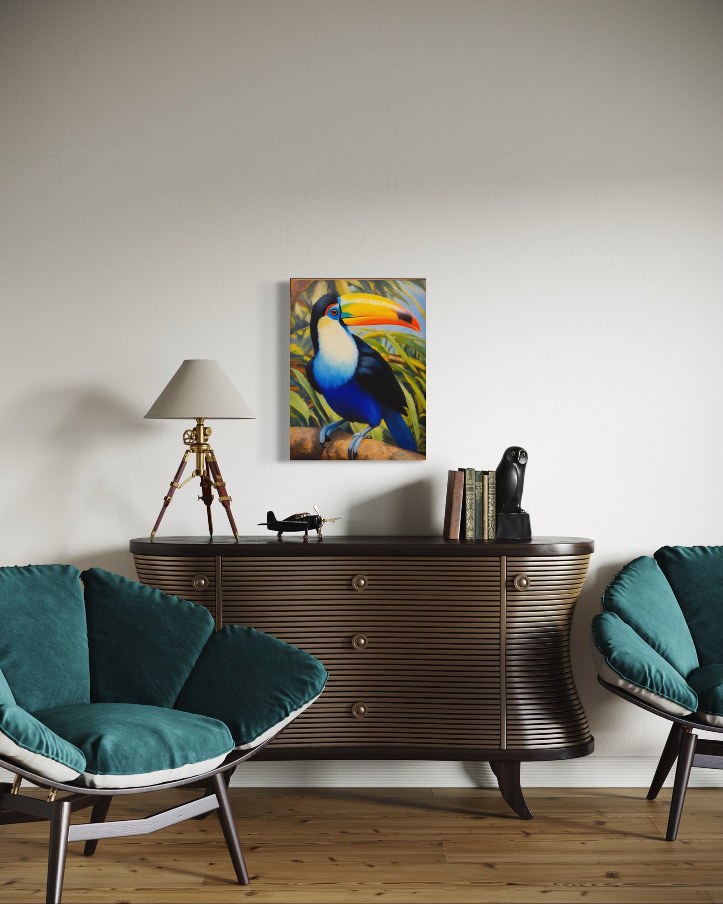 Bild auf Leinwand: „Rafael, The Toucan from Amazon.”