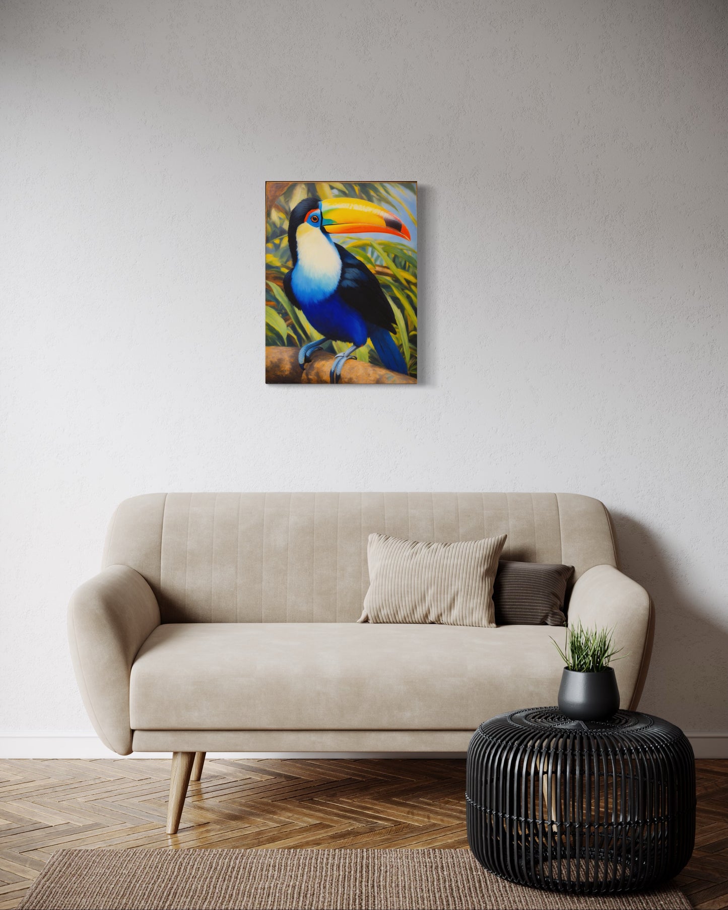 Bild auf Leinwand: „Rafael, The Toucan from Amazon.”