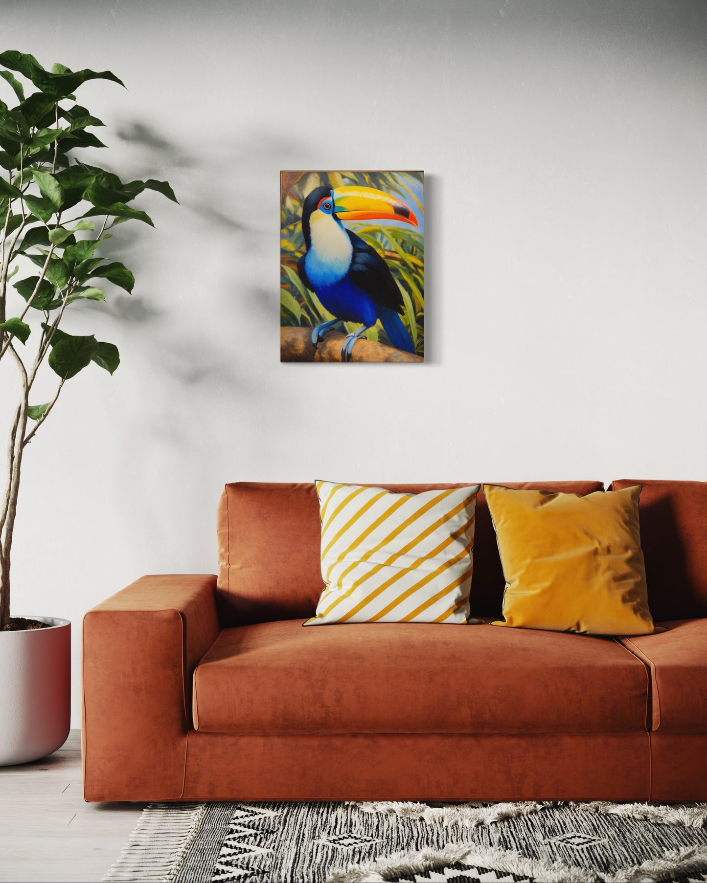 Bild auf Leinwand: „Rafael, The Toucan from Amazon.”