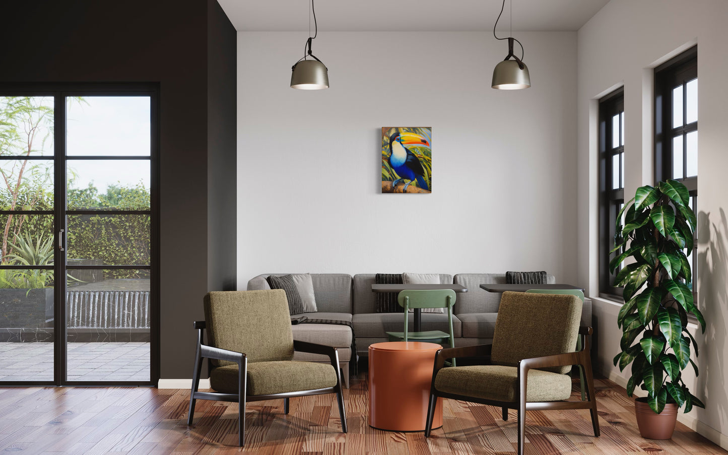 Bild auf Leinwand: „Rafael, The Toucan from Amazon.”