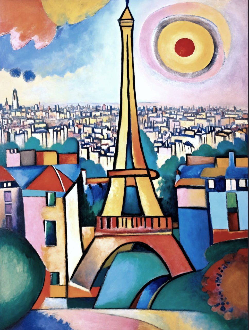 Bild auf Leinwand: "Vibrant Parisian Dreams II"