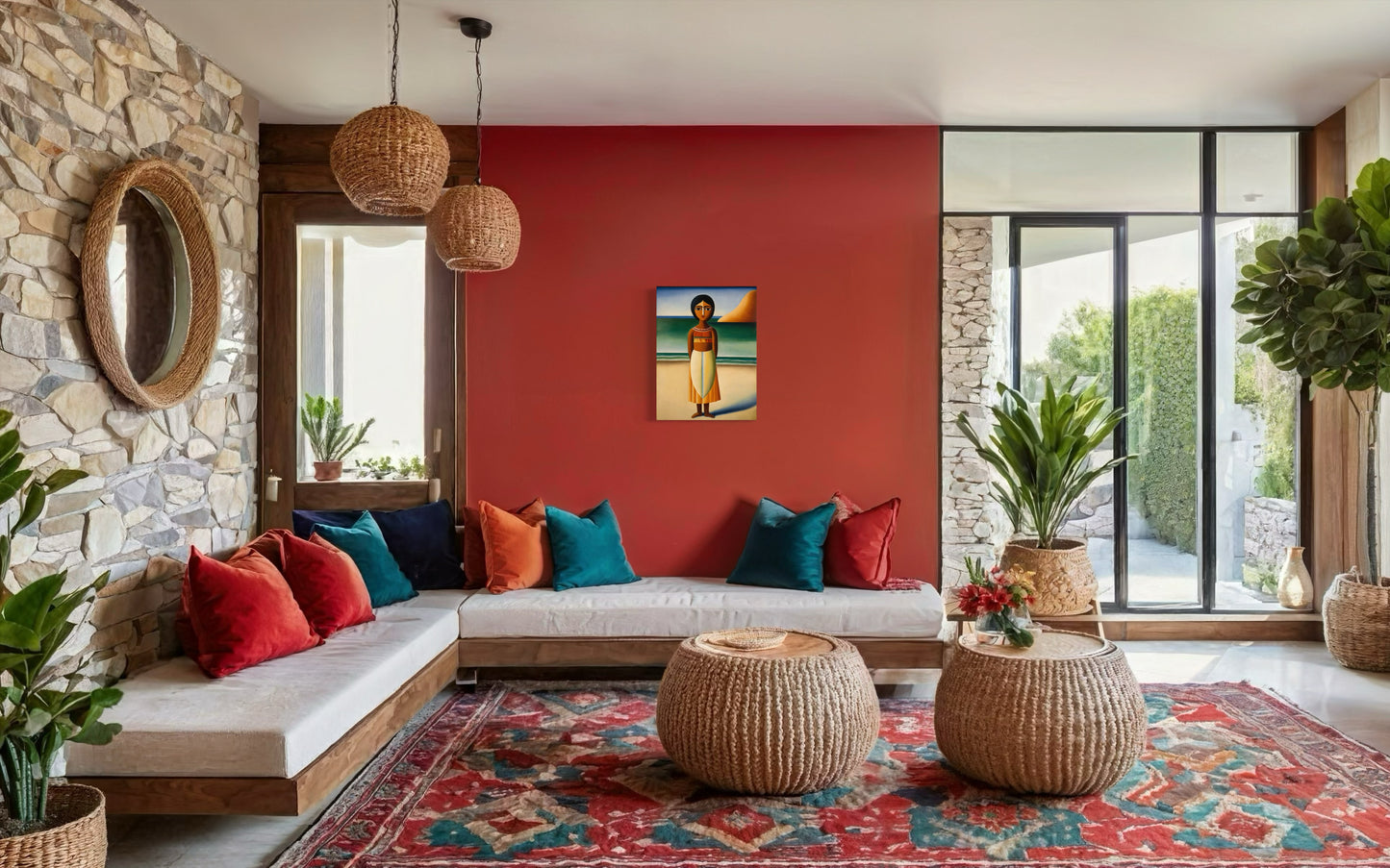 Deko Bild auf Leinwand: "Indian Potira, the Flower of the Beach."