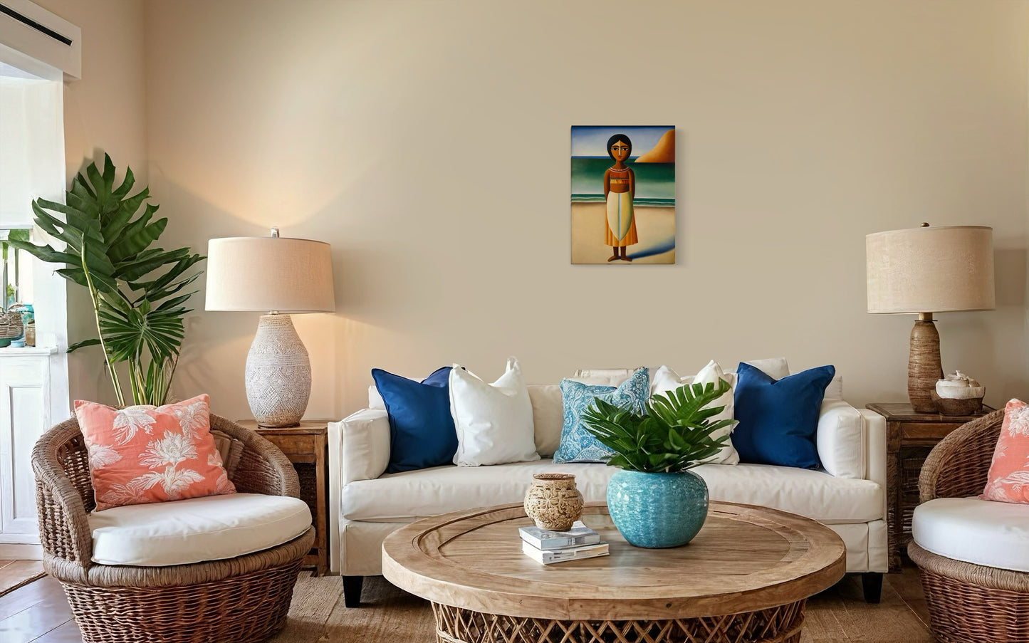 Deko Bild auf Leinwand: "Indian Potira, the Flower of the Beach."