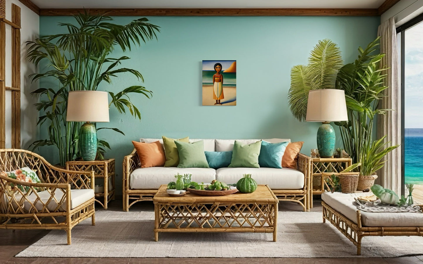 Deko Bild auf Leinwand: "Indian Potira, the Flower of the Beach."