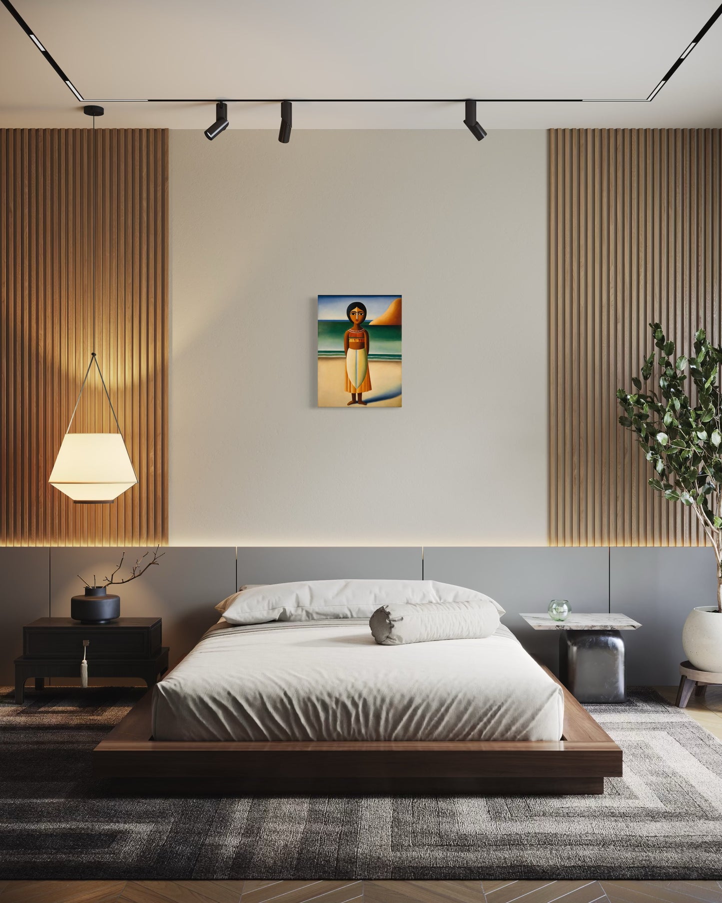 Deko Bild auf Leinwand: "Indian Potira, the Flower of the Beach."