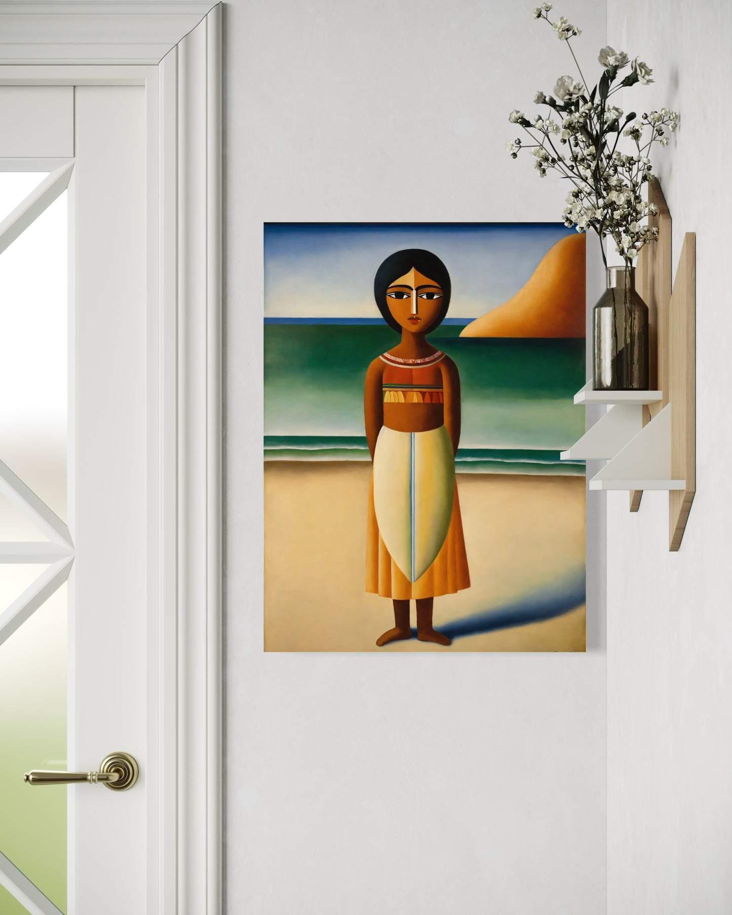 Deko Bild auf Leinwand: "Indian Potira, the Flower of the Beach."
