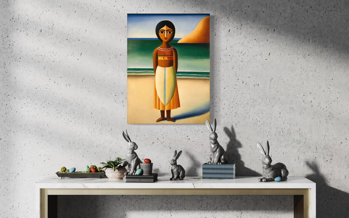 Deko Bild auf Leinwand: "Indian Potira, the Flower of the Beach."