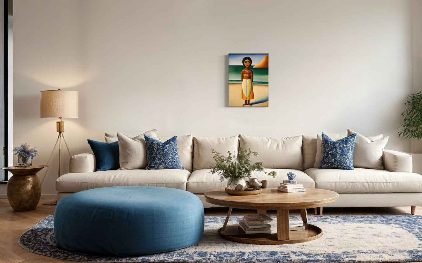 Deko Bild auf Leinwand: "Indian Potira, the Flower of the Beach."