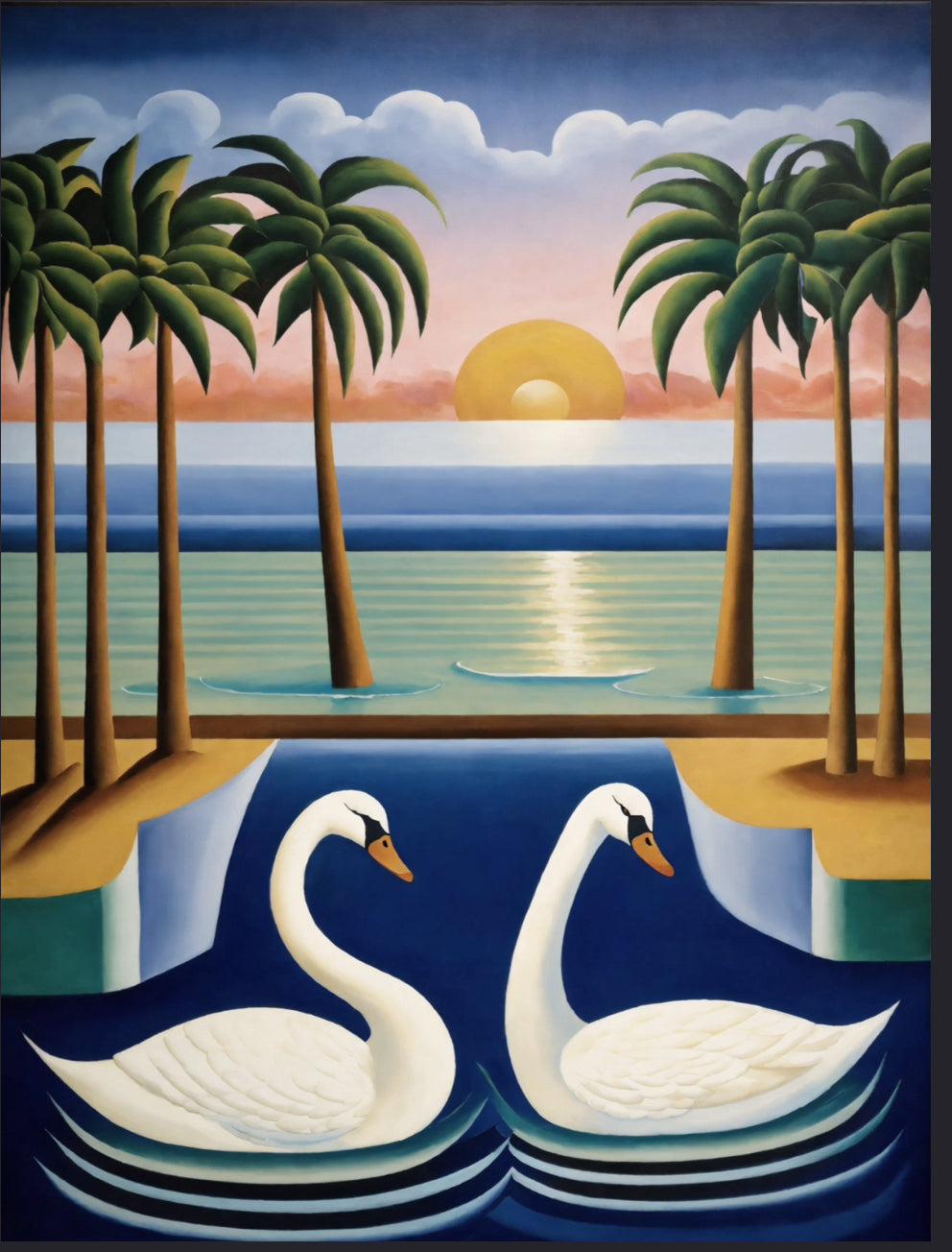 Dekorationsbild auf Leinwand: "Harmony at Sunset."