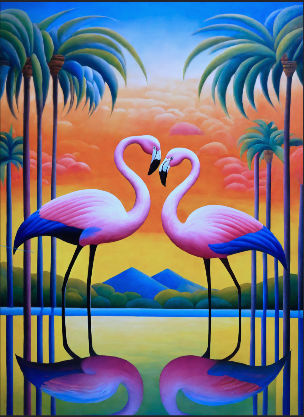 Dekoratives Bild auf Leinwand: "Heart of the Sunset"