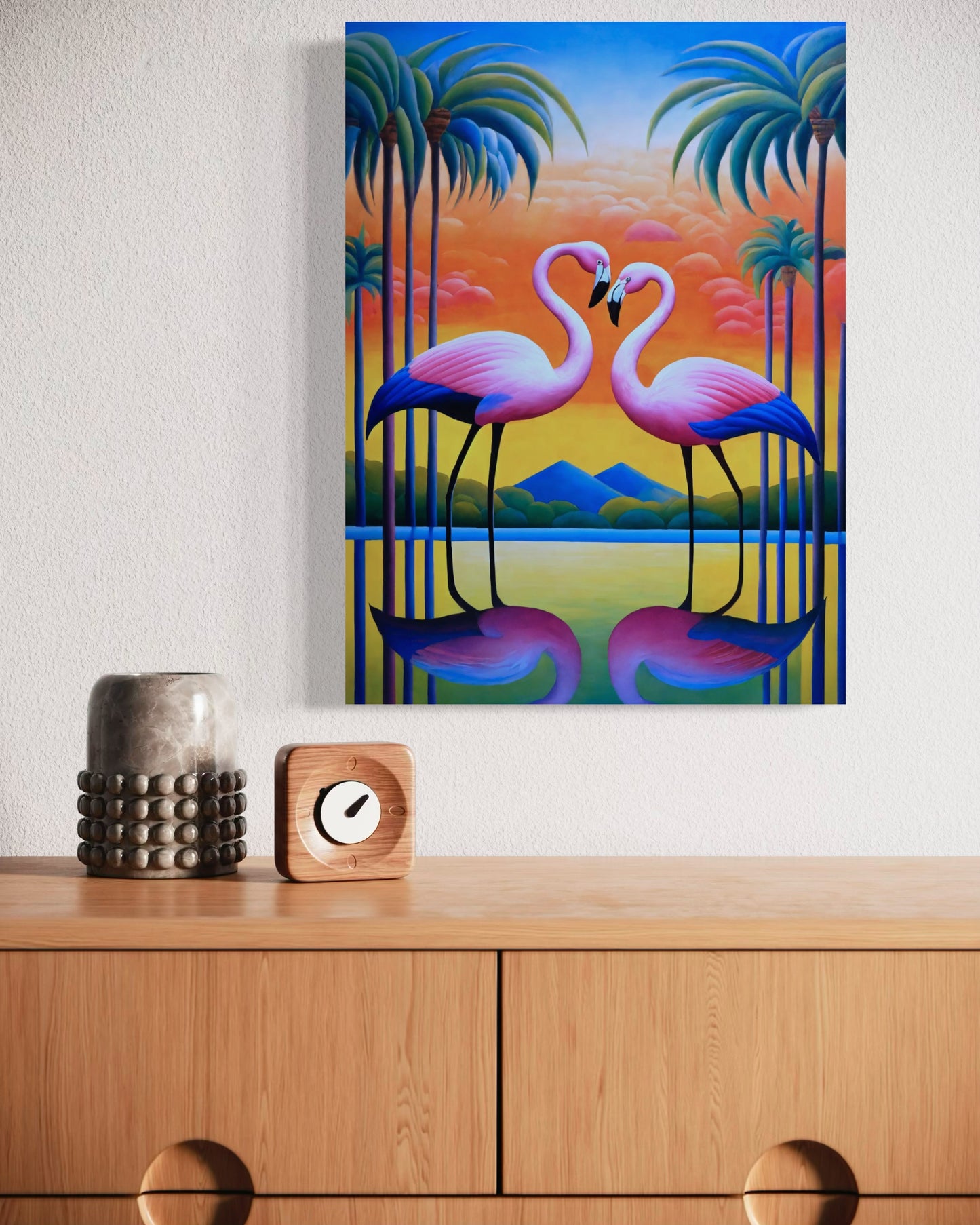 Dekoratives Bild auf Leinwand: "Heart of the Sunset"