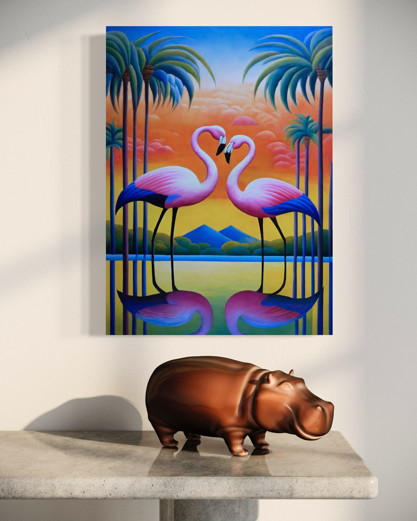 Dekoratives Bild auf Leinwand: "Heart of the Sunset"