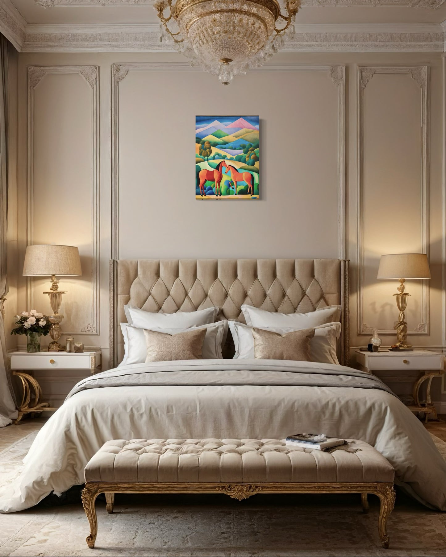 Bild auf Leinwand: "Equestrian Serenade"