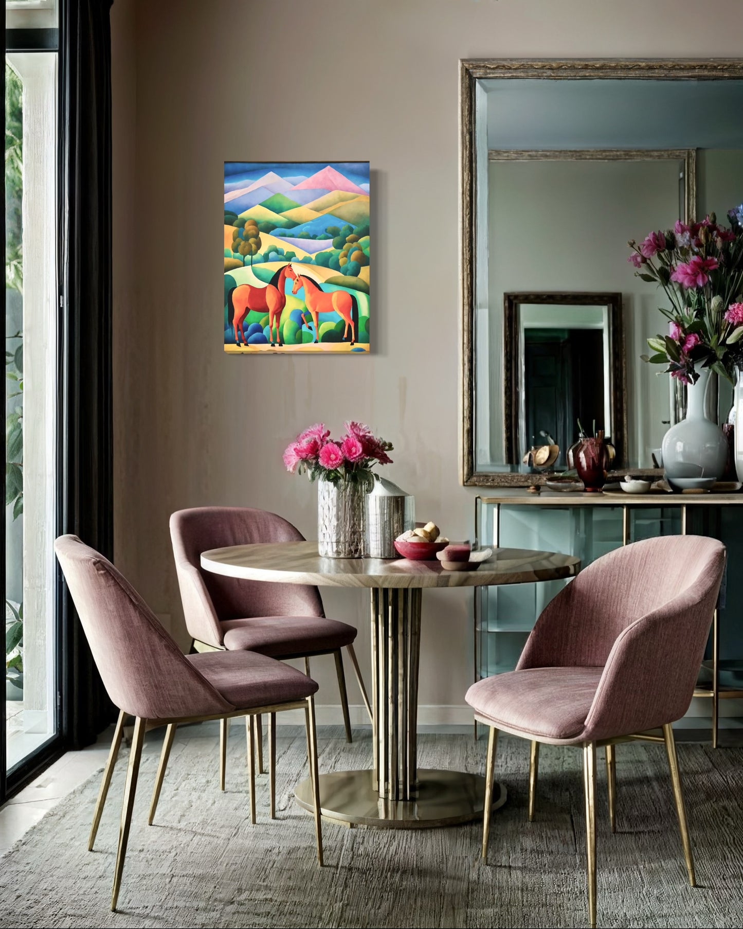 Bild auf Leinwand: "Equestrian Serenade"