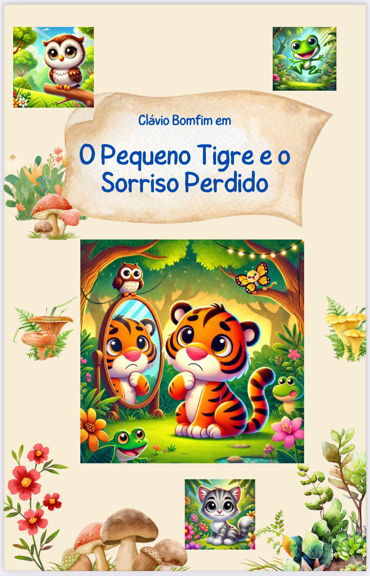 E-Book Infantil: O pequeno Tigre e o Sorriso Perdido