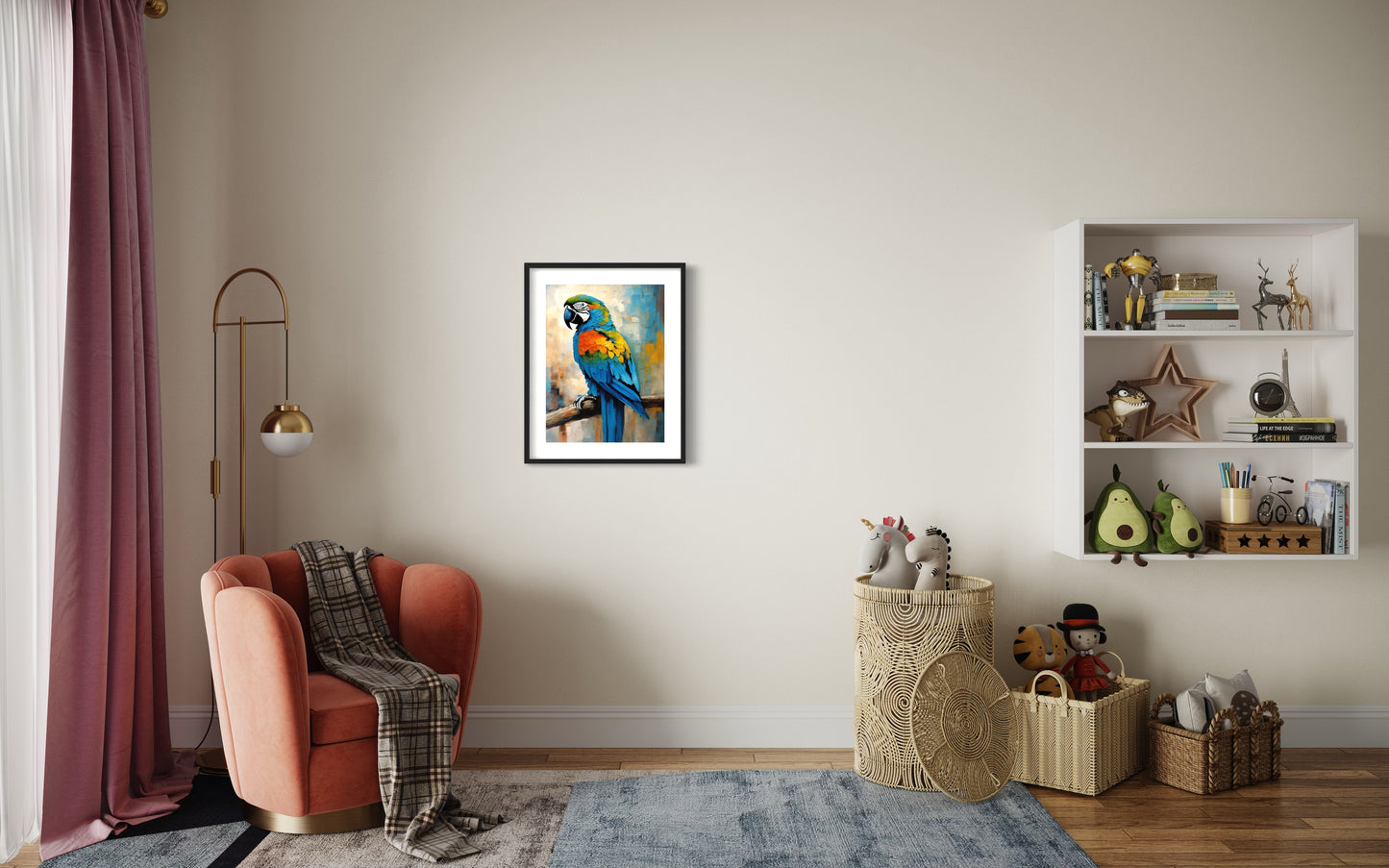 Bild im Rahmen: „Zé Manauara, The Parrot from Amazon.”