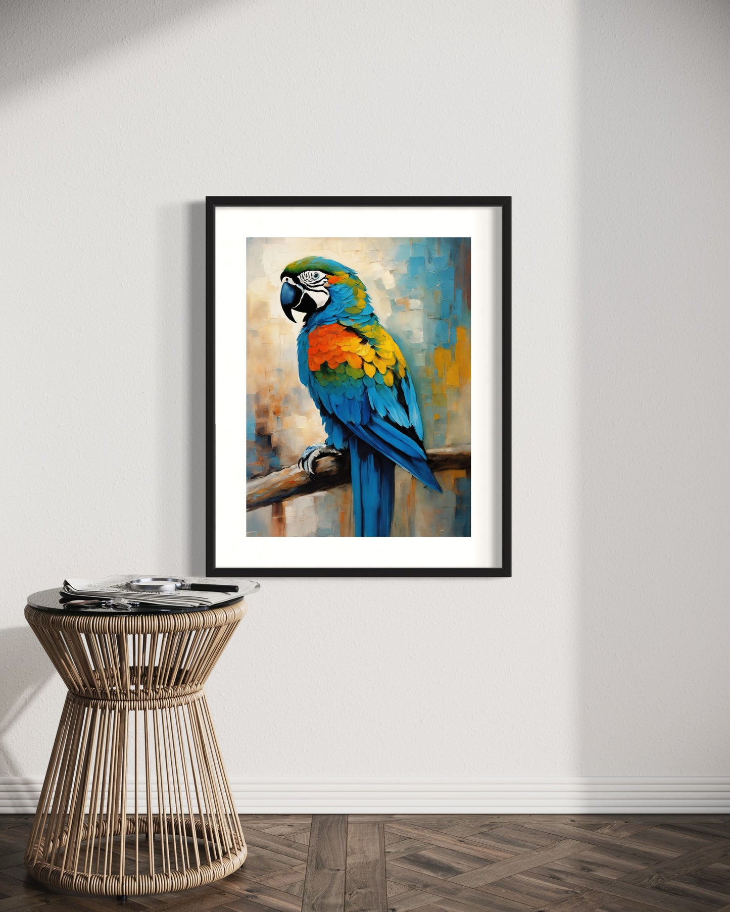 Bild im Rahmen: „Zé Manauara, The Parrot from Amazon.”