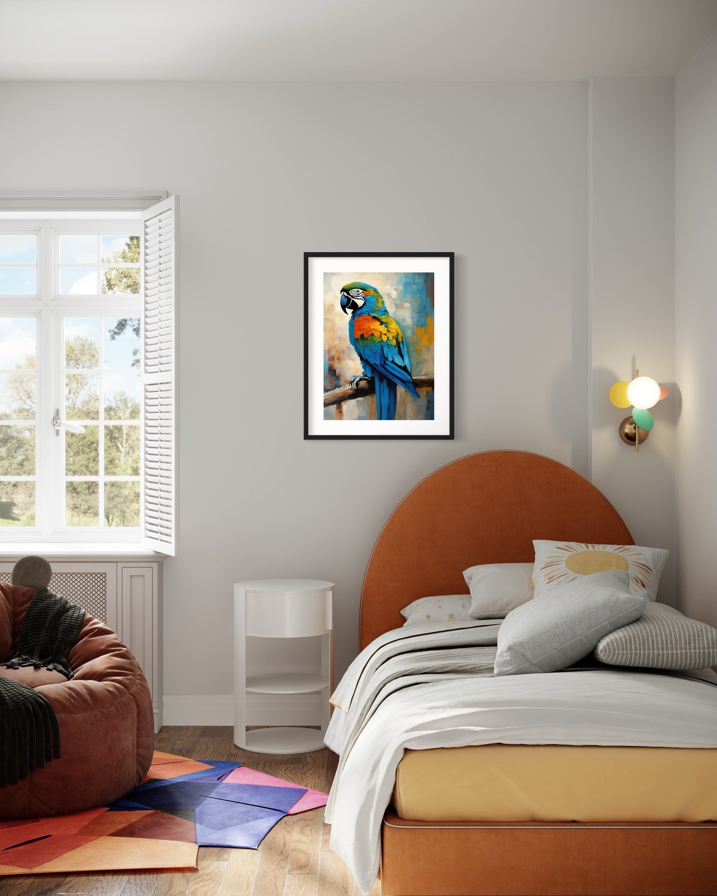 Bild im Rahmen: „Zé Manauara, The Parrot from Amazon.”