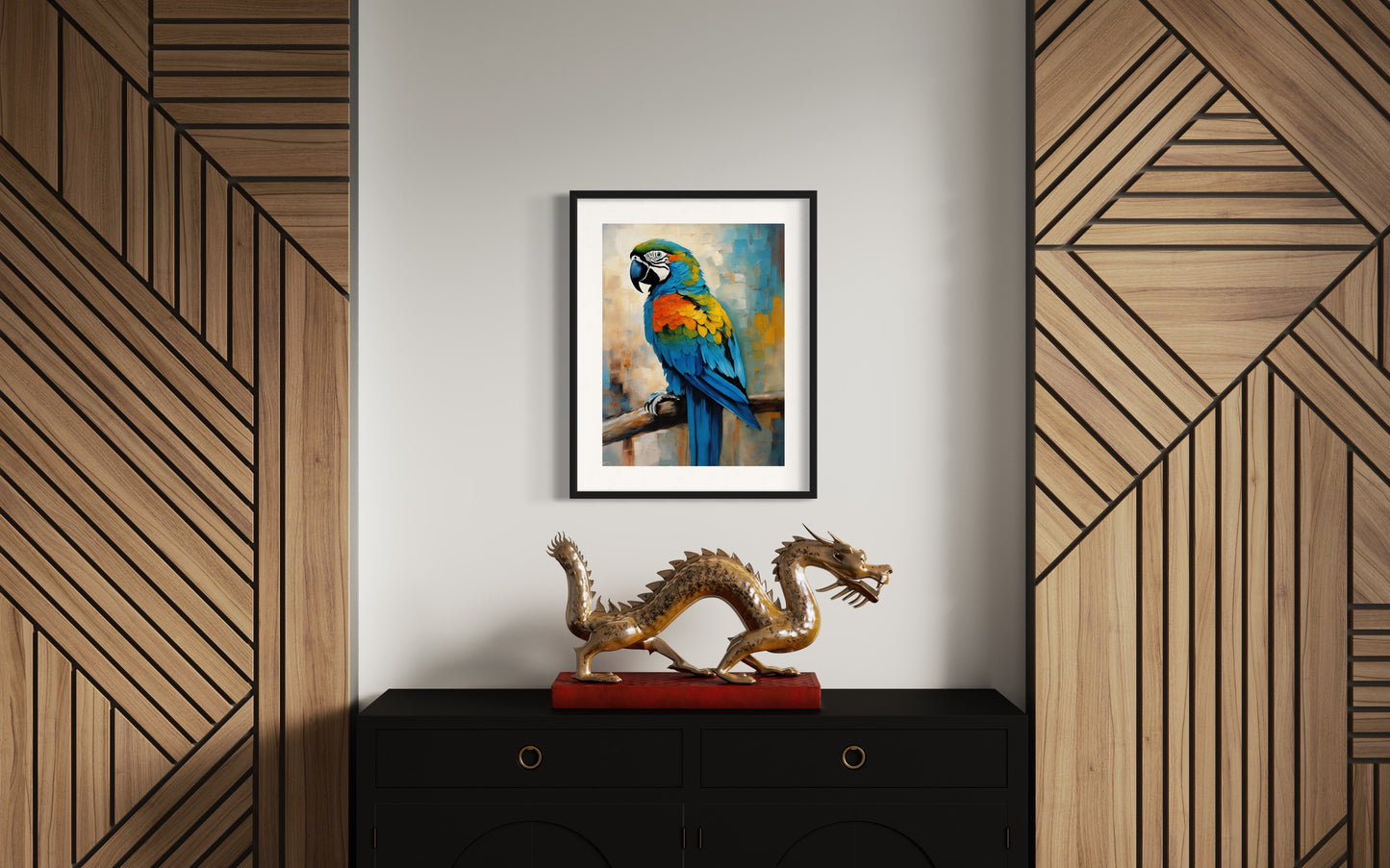 Bild im Rahmen: „Zé Manauara, The Parrot from Amazon.”