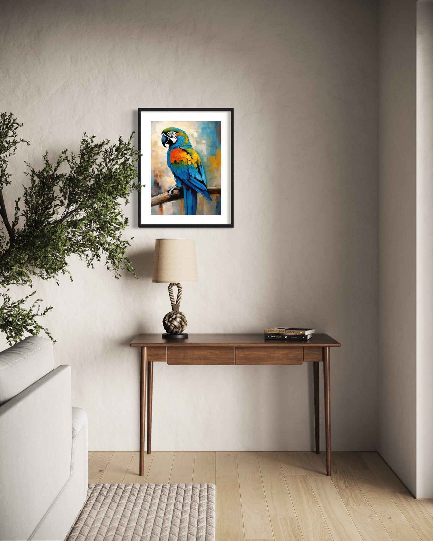 Bild im Rahmen: „Zé Manauara, The Parrot from Amazon.”