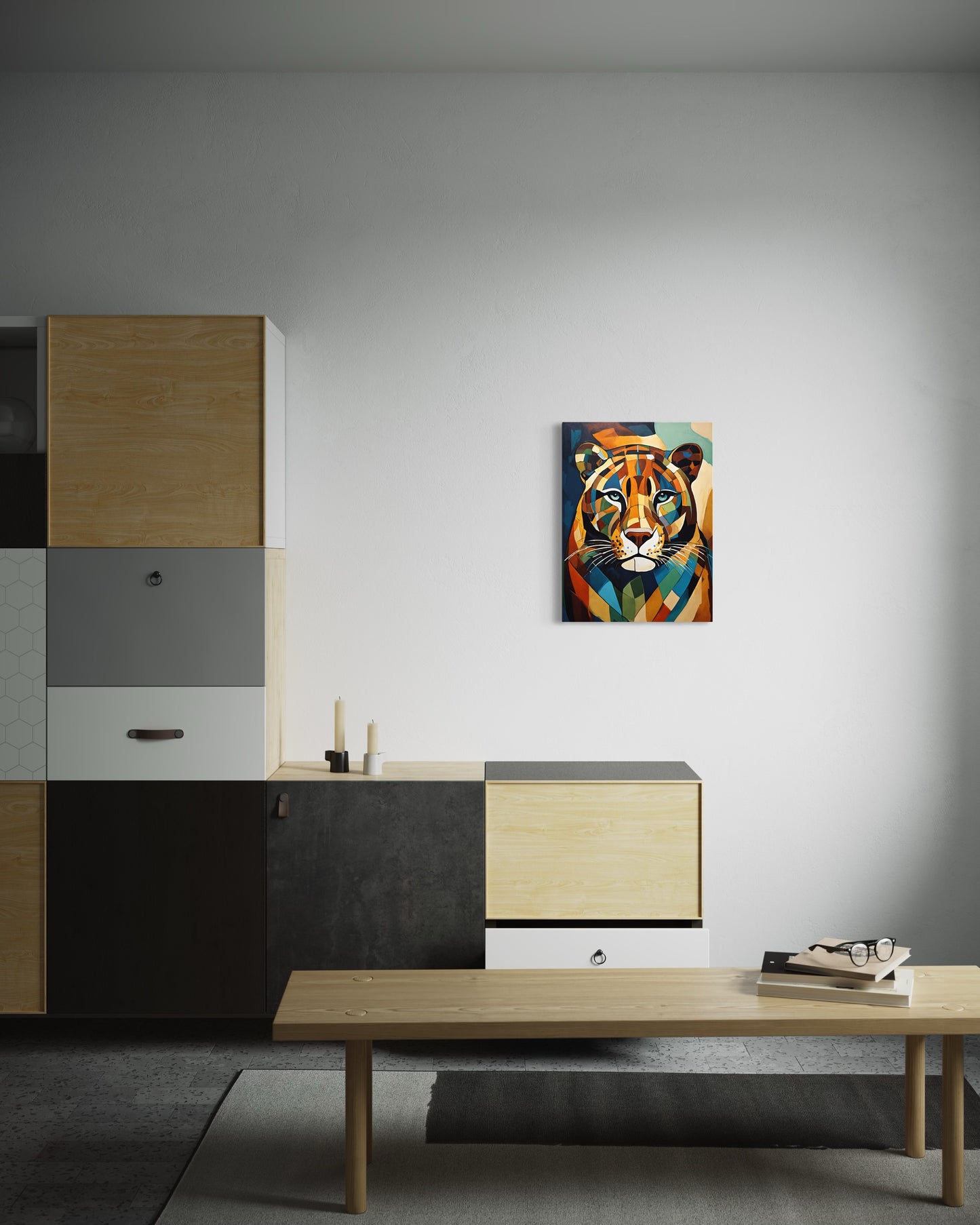 Bild auf Leinwand: „ Jaguar from Amazon.” (Abstract)