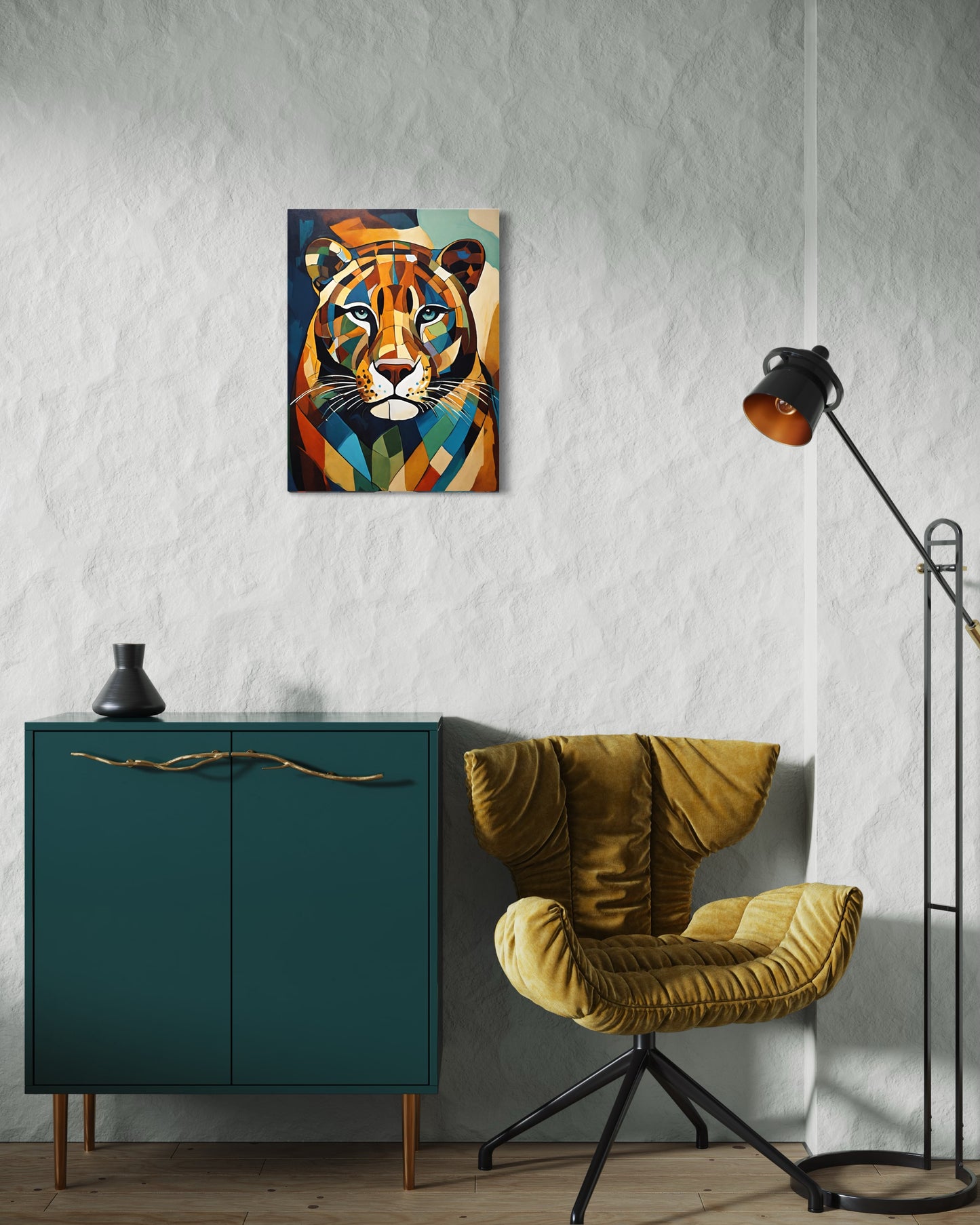 Bild auf Leinwand: „ Jaguar from Amazon.” (Abstract)