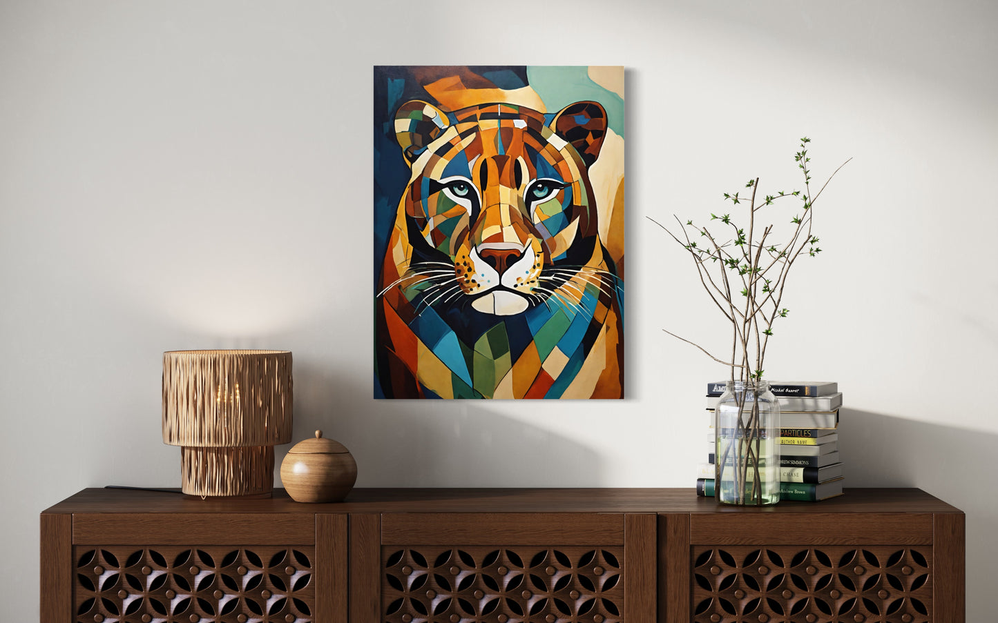 Bild auf Leinwand: „ Jaguar from Amazon.” (Abstract)