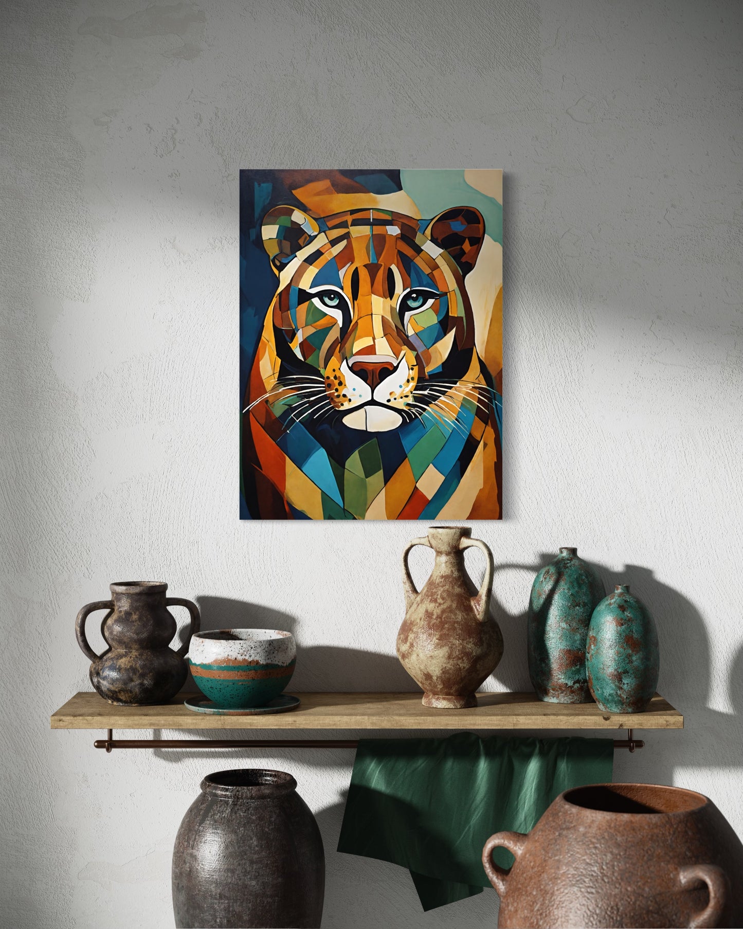 Bild auf Leinwand: „ Jaguar from Amazon.” (Abstract)