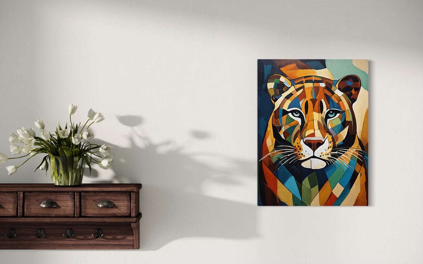 Bild auf Leinwand: „ Jaguar from Amazon.” (Abstract)