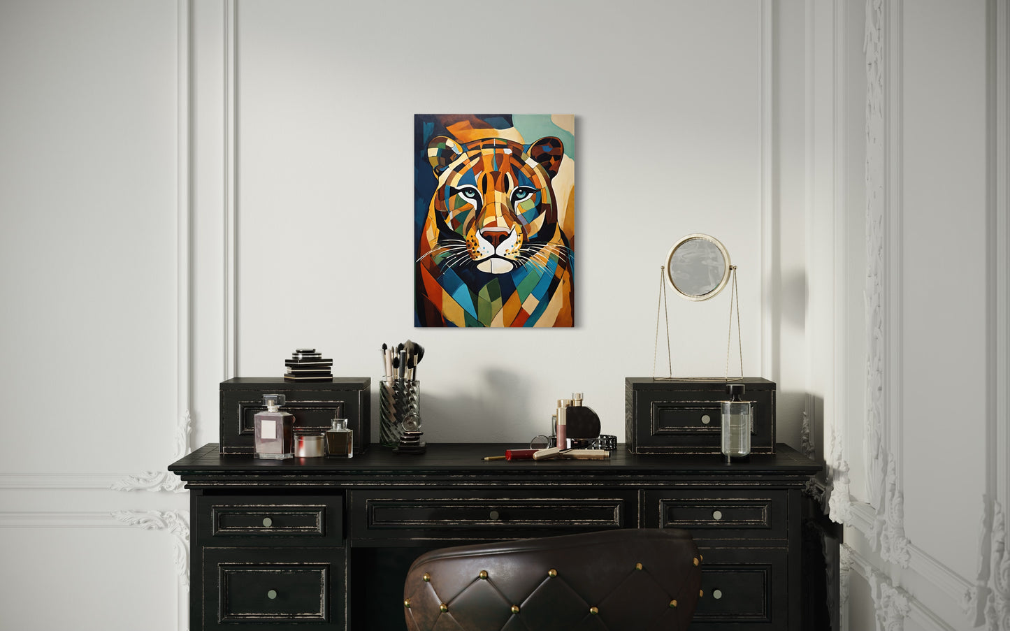 Bild auf Leinwand: „ Jaguar from Amazon.” (Abstract)