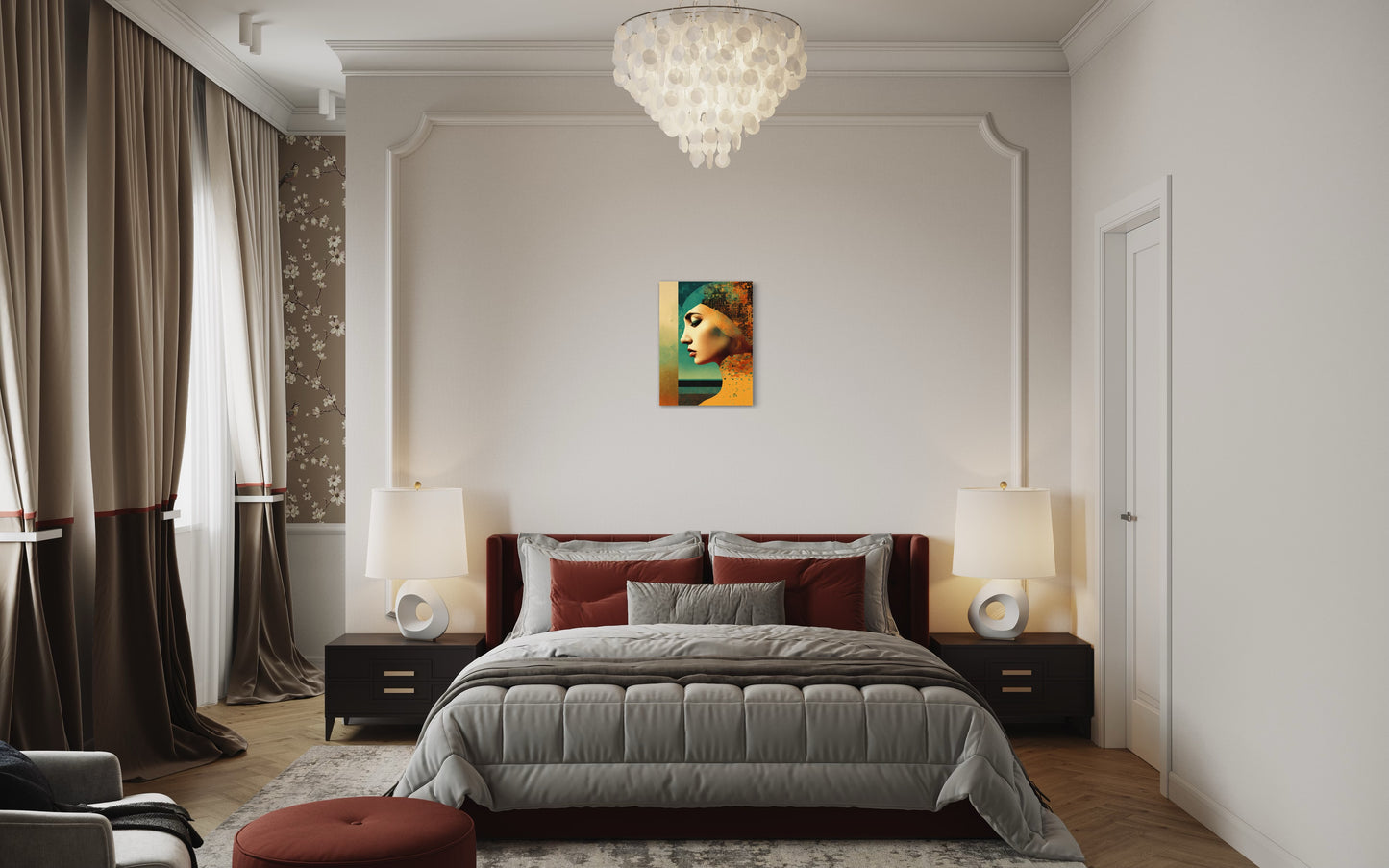 Bild auf Leinwand: “Sad Woman.“