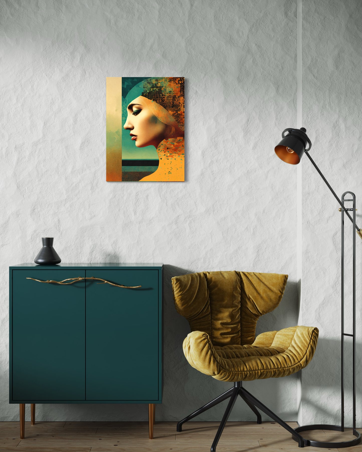 Bild auf Leinwand: “Sad Woman.“