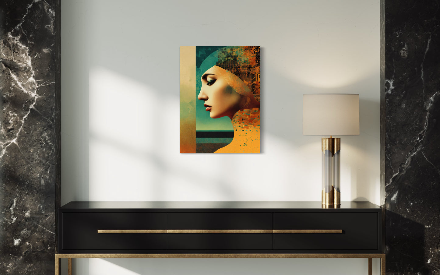 Bild auf Leinwand: “Sad Woman.“