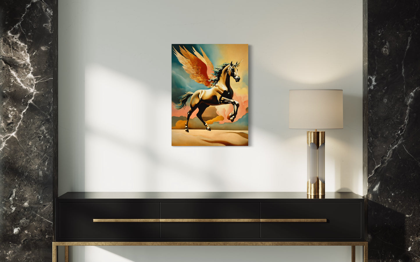 Bild auf Leinwand: „Pegasus.“