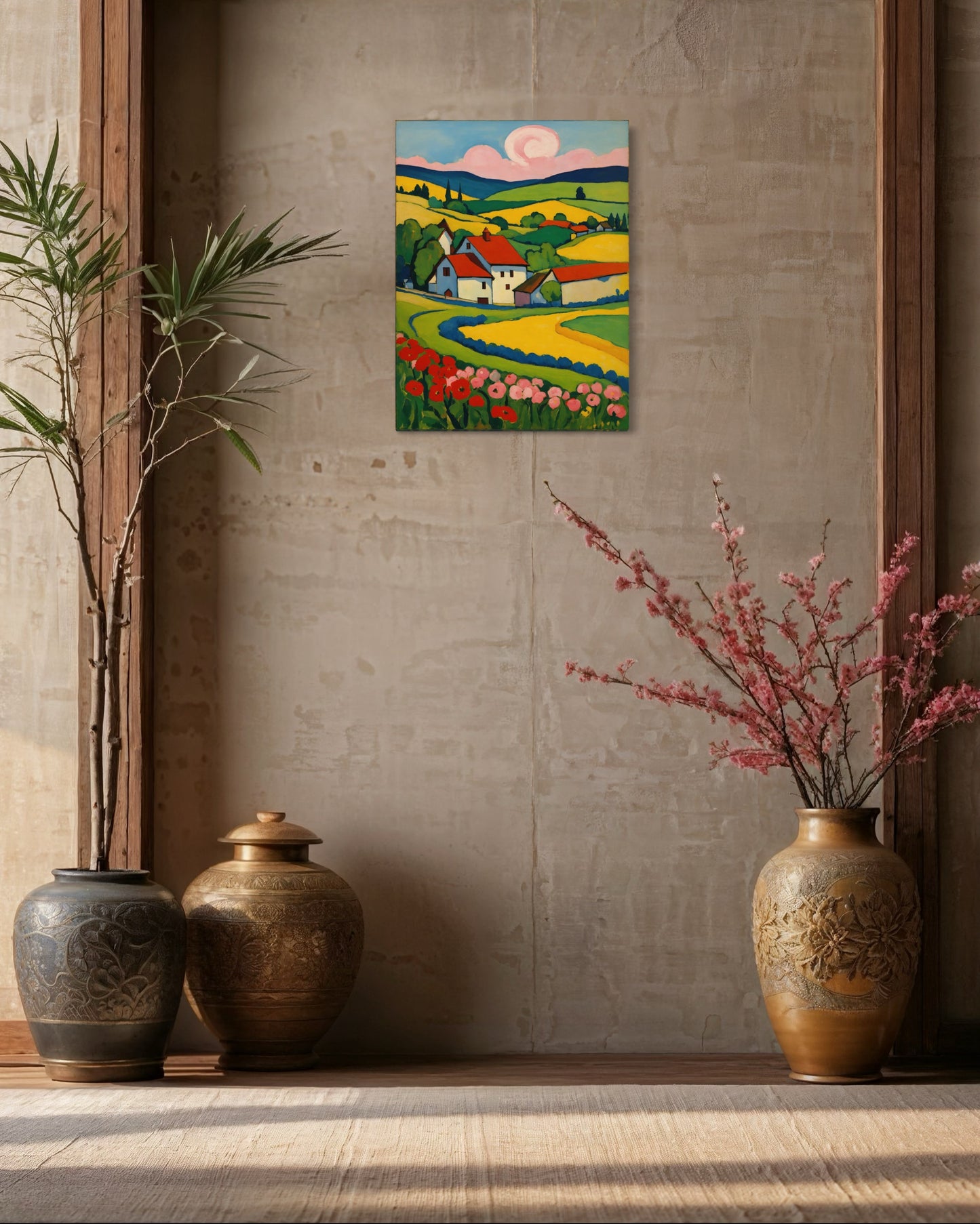 Bild auf Leinwand: "Spring in Murnau."