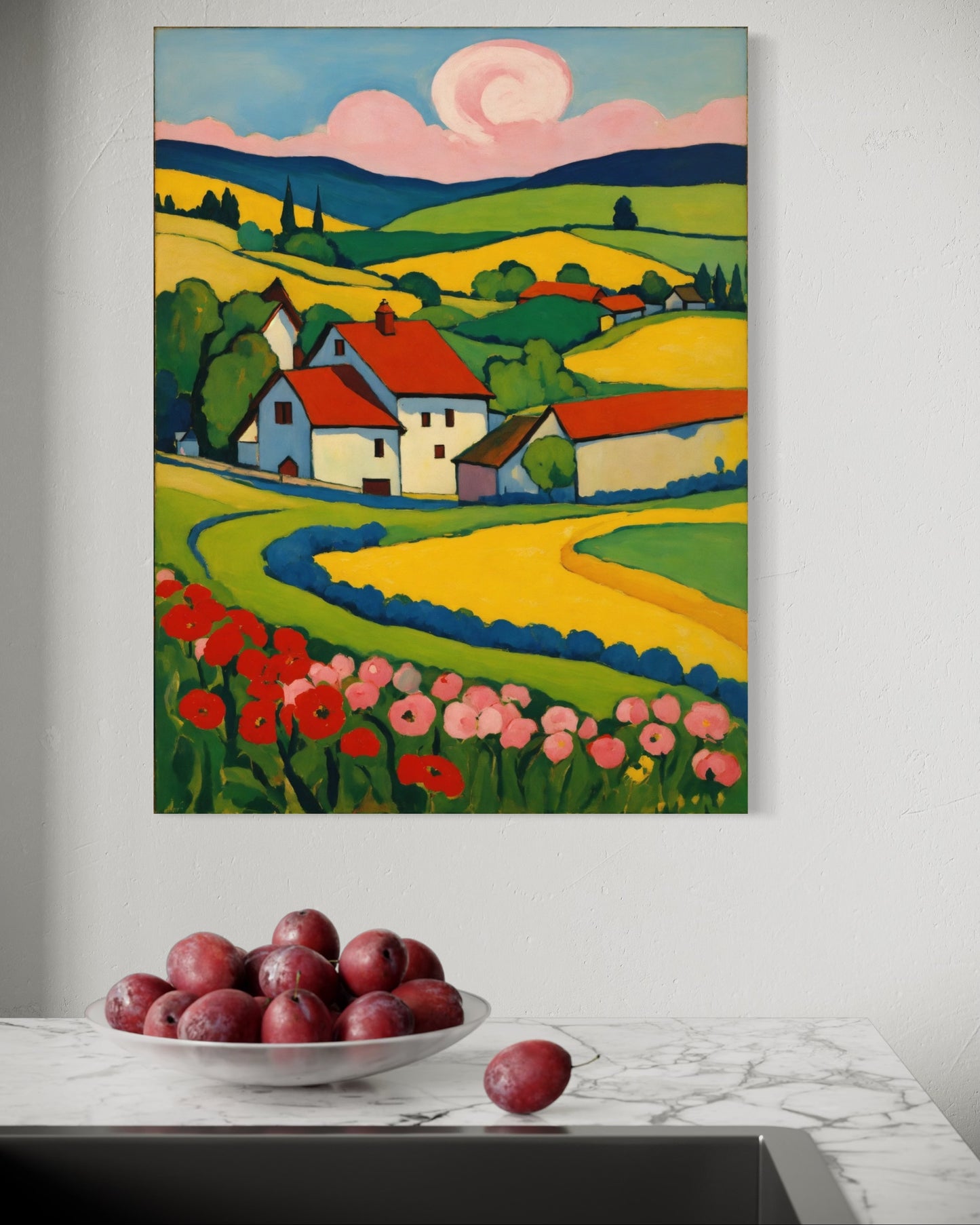 Bild auf Leinwand: "Spring in Murnau."