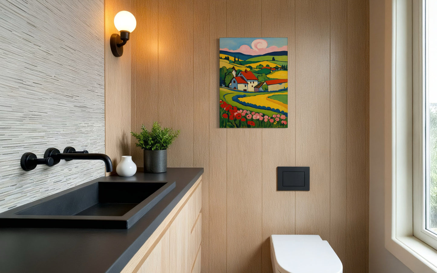 Bild auf Leinwand: "Spring in Murnau."
