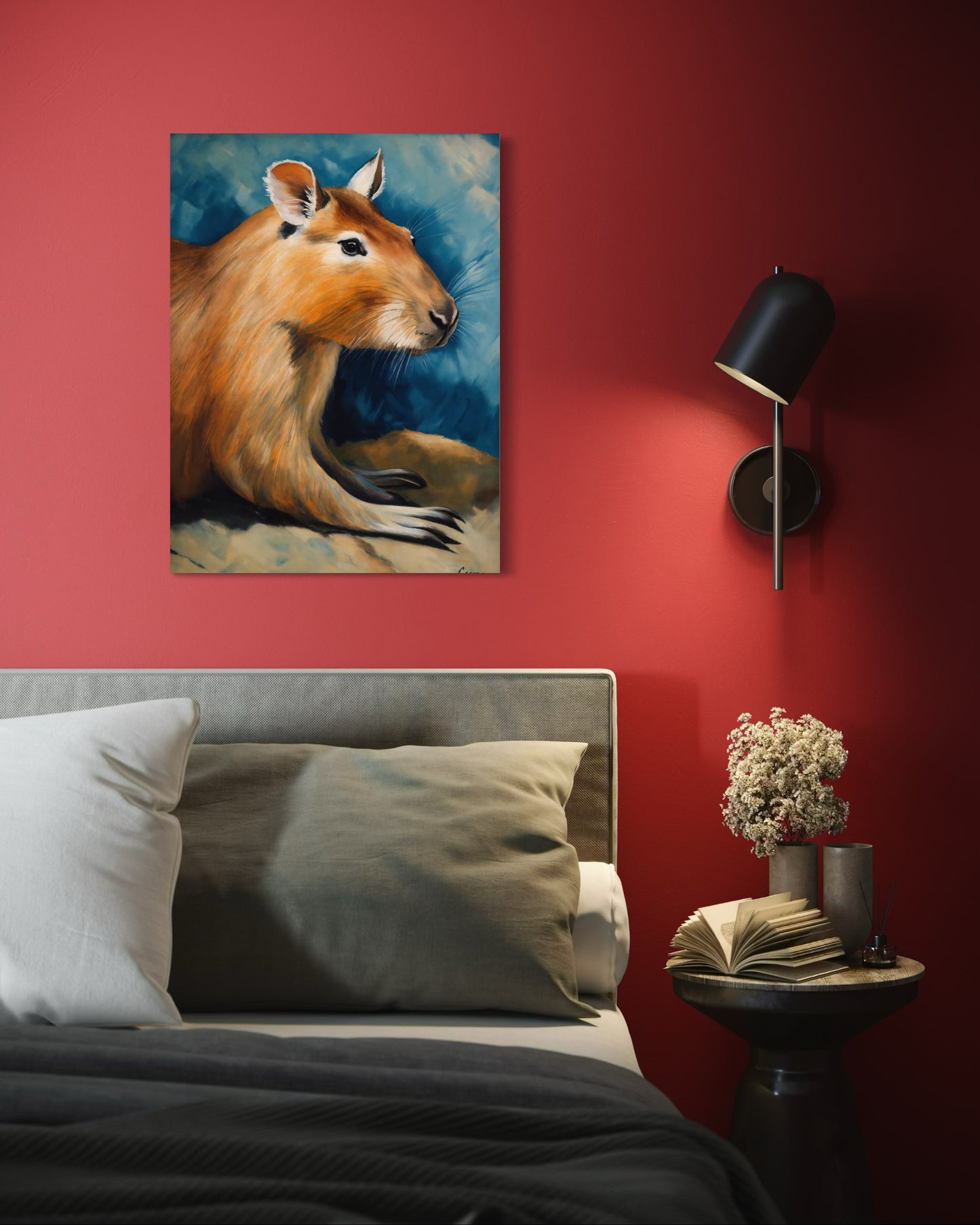 Bild auf Leinwand: „ The Capivara from Amazon.”