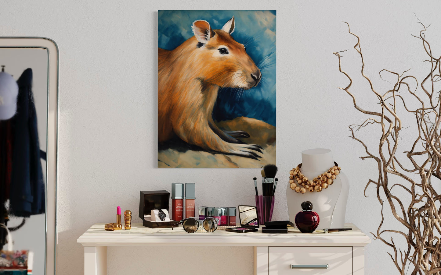 Bild auf Leinwand: „ The Capivara from Amazon.”