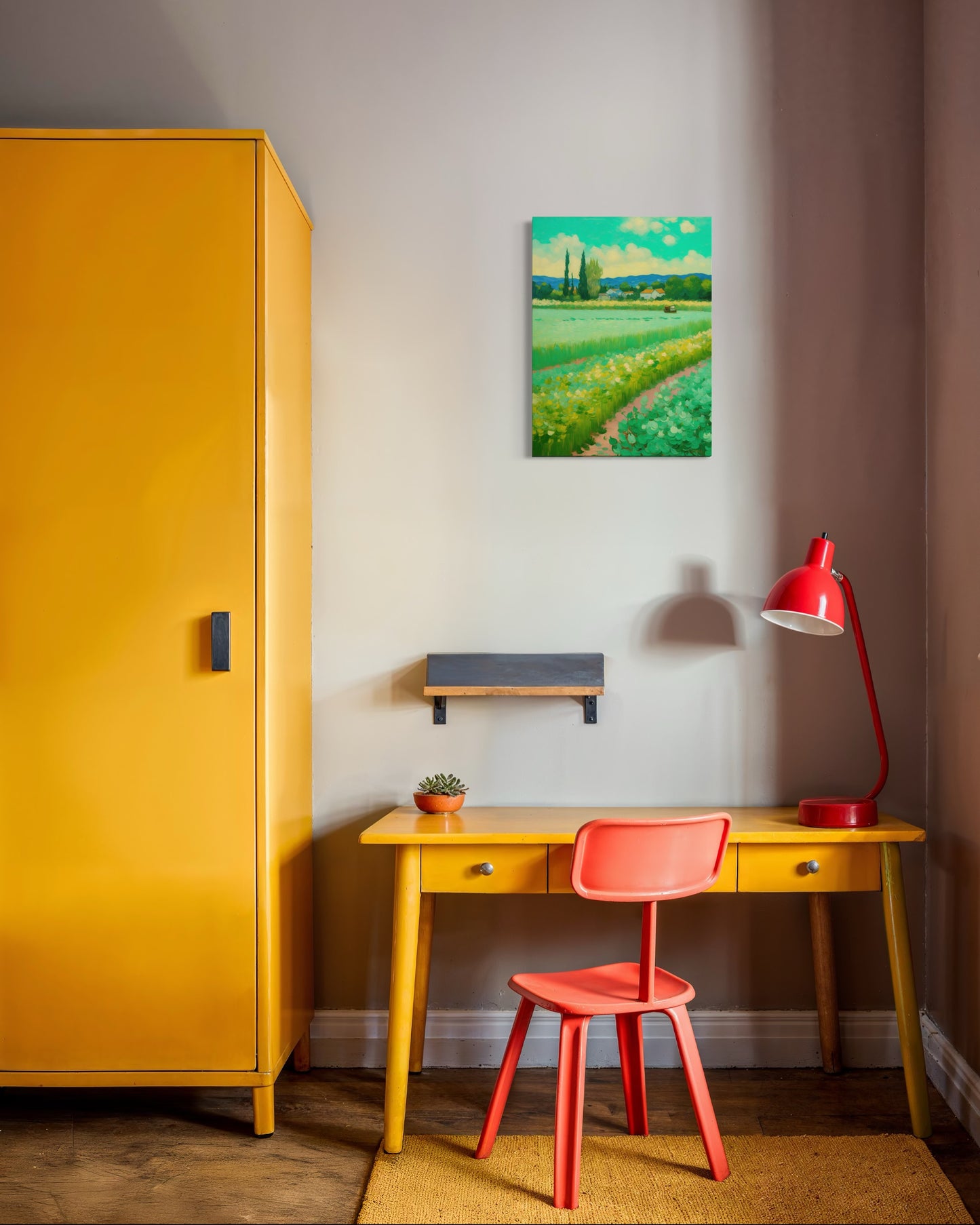 Bild auf Leinwand: „ Life in the countryside.”
