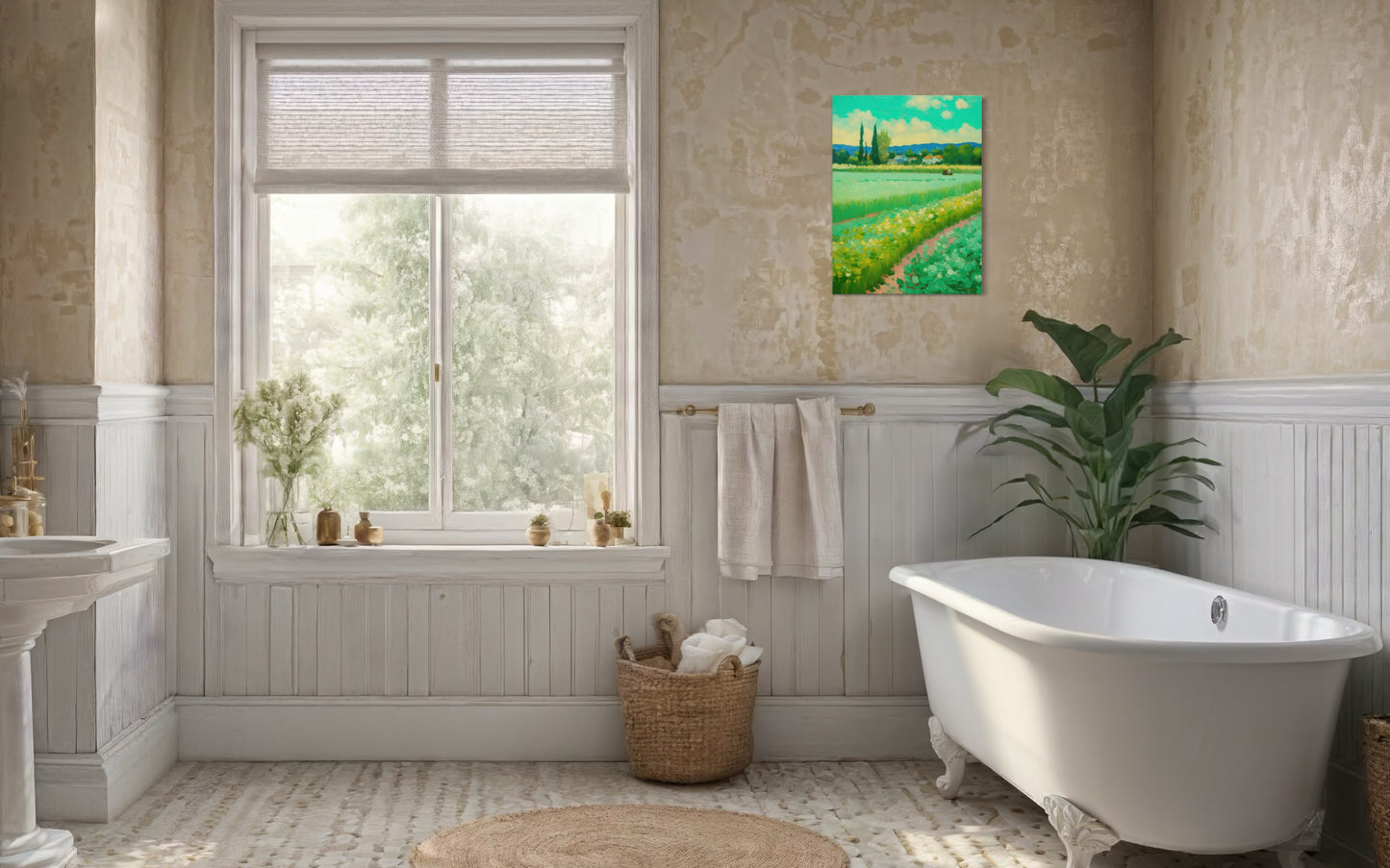 Bild auf Leinwand: „ Life in the countryside.”
