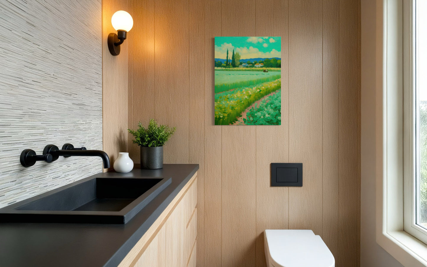 Bild auf Leinwand: „ Life in the countryside.”