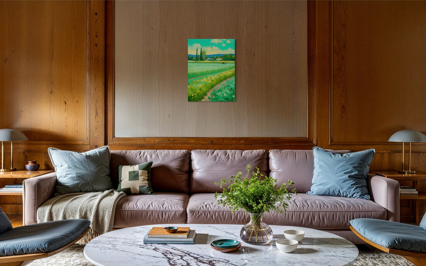 Bild auf Leinwand: „ Life in the countryside.”