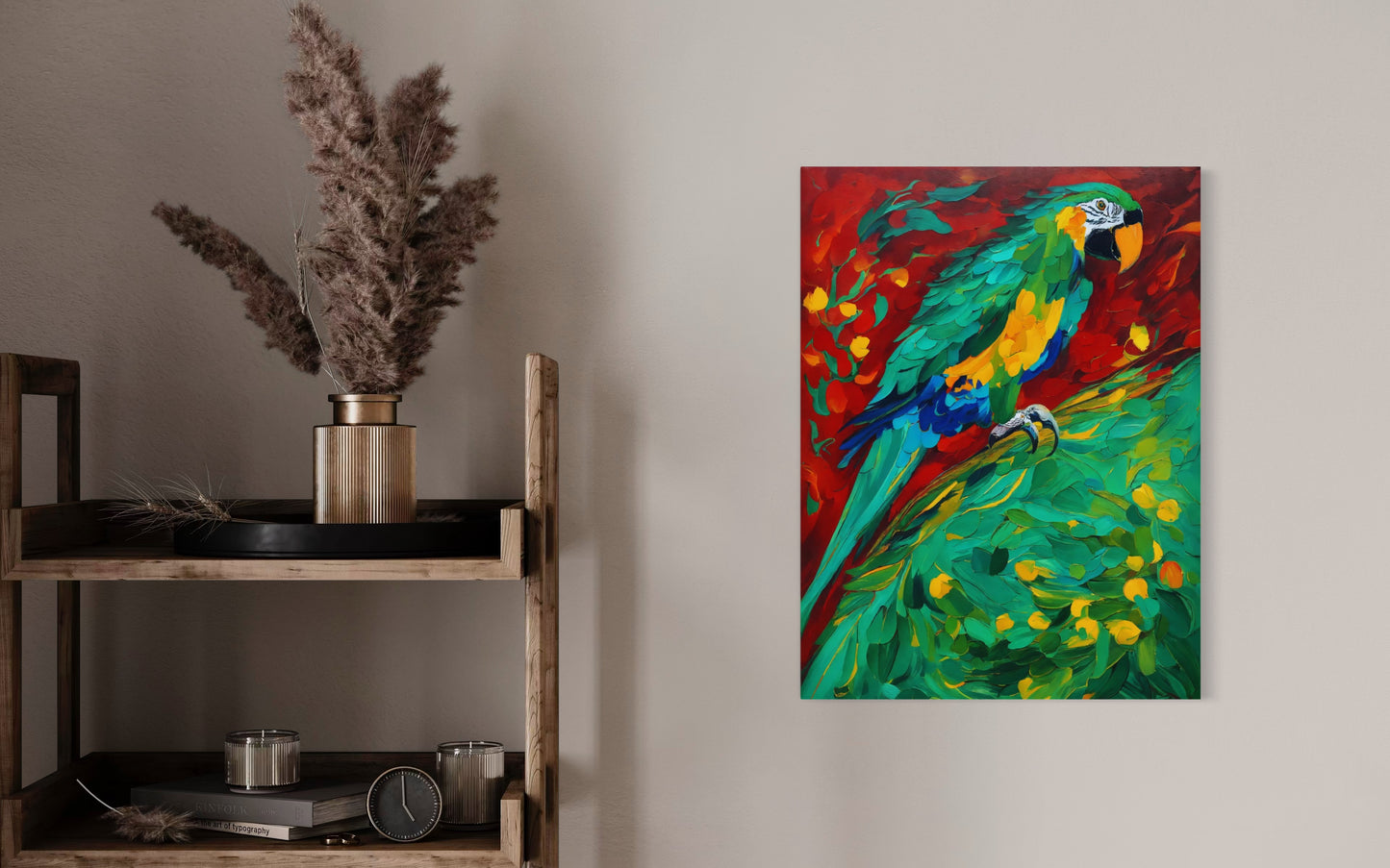 Bild auf Leinwand: „ Parrot from Amazon.”