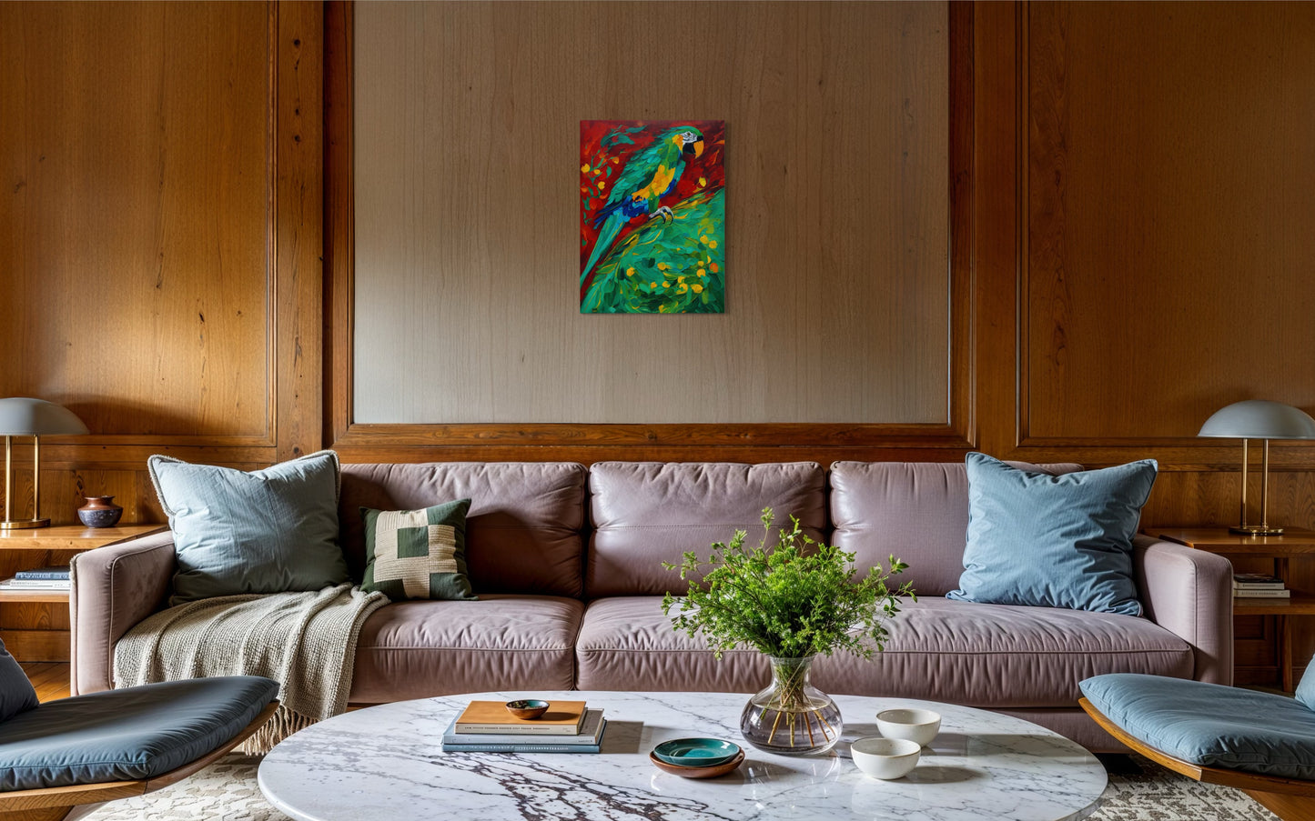 Bild auf Leinwand: „ Parrot from Amazon.”